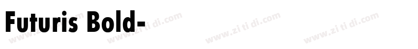 Futuris Bold字体转换